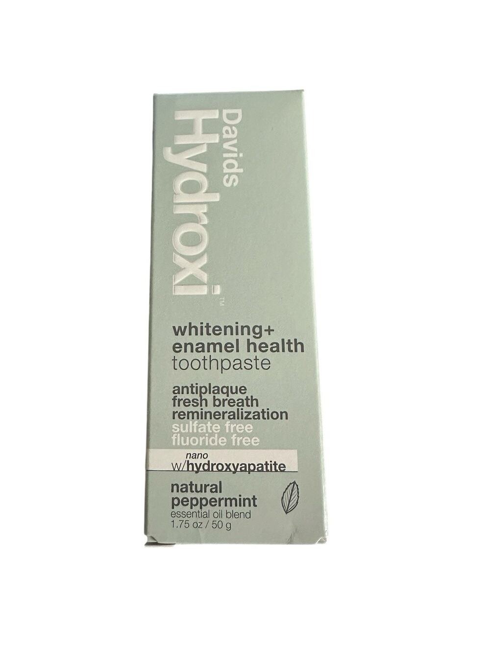 Davids Hydroxi Whitening Enamel Health Toothpaste Peppermint 1.75oz SHIPS Fast